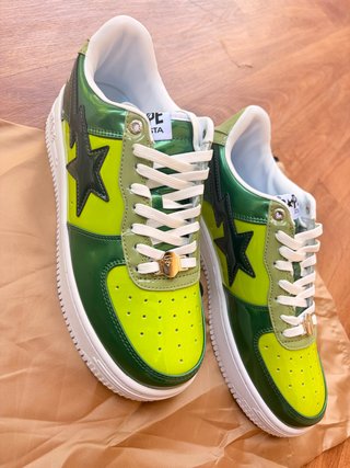 Zapatillas BAPE Verde y Amarillo