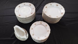 Vajilla Jager 36 piezas porcelana flores