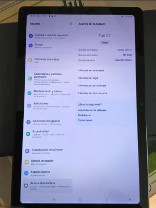 Samsung Galaxy Tab A7, 3/64gb, funda incluida