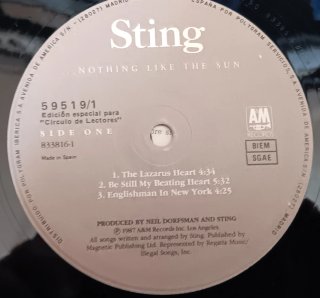 Sting - Nothing Like The Sun LP