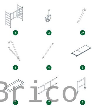 Andamio Modular Profesional PRESTIGE 1,00 Metros Pack A