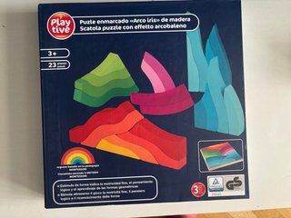 Puzzle madera arco iris Playtive 23 piezas