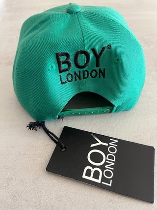 Cappello Boy London visiera dritta verde