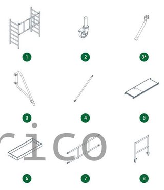 Andamio Modular Profesional PRESTIGE 1,00 Metros Pack A