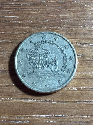 Moneda 50 Cent Chipre 2008