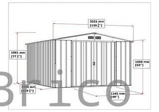 Caseta Metálica Eco Alcoy 353x322x196 cm - Duramax