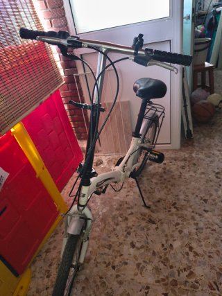 Bicicleta Plegable Blanca