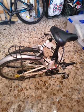 Bicicleta Plegable Blanca