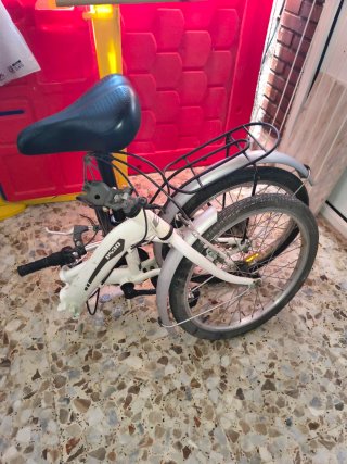 Bicicleta Plegable Blanca