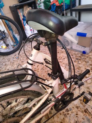 Bicicleta Plegable Blanca