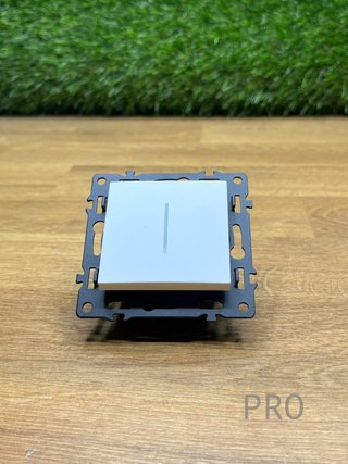 Interruptor de Pared con Marco de Cristal
