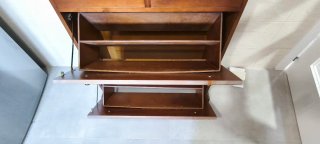 Mueble zapatero rústico de madera