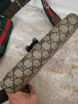 Bolso Gucci Monogram Marrón y Beige