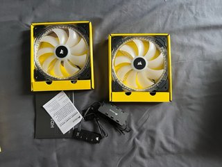 Corsair HD140 RGB Ventiladores LED x2 +controlador