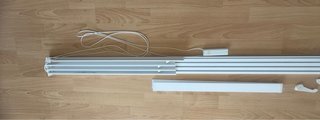 Meccanismo per pannello giapponese in metallo e plastica a 4 binari