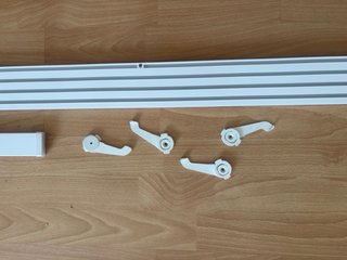 Meccanismo per pannello giapponese in metallo e plastica a 4 binari