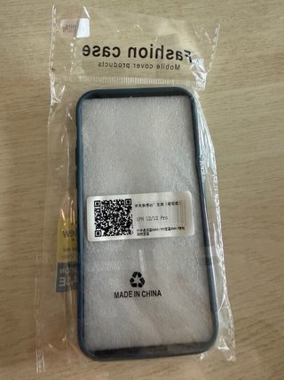 Funda iPhone 12/12 Pro Azul transparente