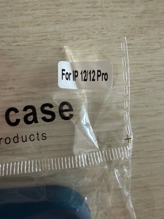 Funda iPhone 12/12 Pro Azul transparente