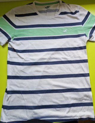 Camiseta Hollister California Talla M Rayas