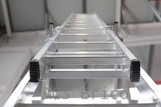 Escalera Aluminio 3x19 - 5+5+5 M - 80x25mm