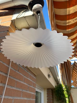 Lámpara colgante cerámica y cristal
