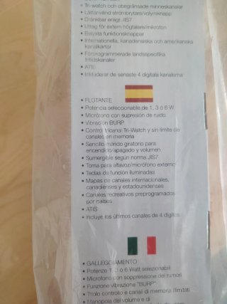 Radio VHF Marina Cobra Marine HH350  ¡A estrenar!