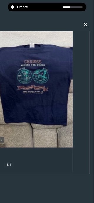Camisa azul talla XL