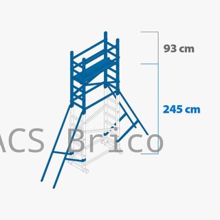 Andamio Modular Aluminio - 6,13 Metros - Pack A+B+C