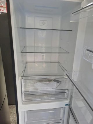 @Nevera Hanseática Negra Combi Una Años Garantía@