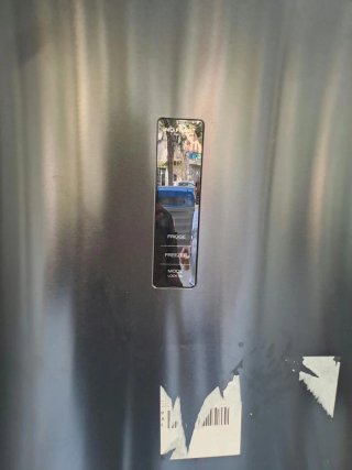 @Nevera Hanseática Negra Combi Una Años Garantía@