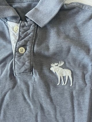 Polo Abercrombie & Fitch Uomo M Muscle Fit Grigio