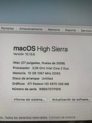 Imac 27 con disco ssd