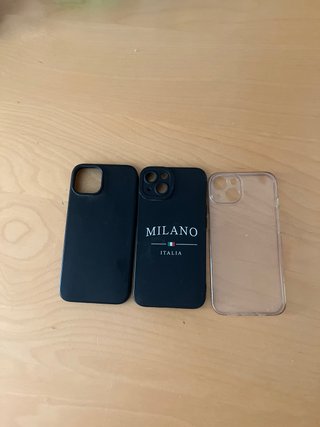 Fundas iPhone (Negra, Negra Estampada, Transparent