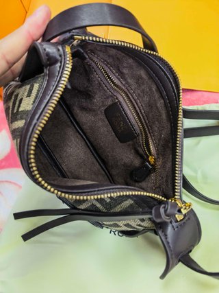 Bandolera Fendi FF Monogram Marrón