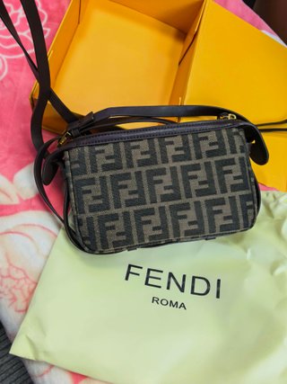 Bandolera Fendi FF Monogram Marrón