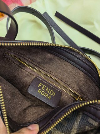 Bandolera Fendi FF Monogram Marrón