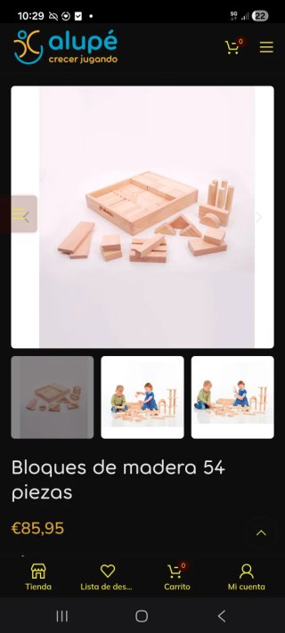 Bloques de construcción de madera natural TickiT (