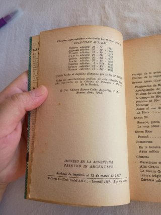 Tierra mía, Arturo Capdevila, Austral