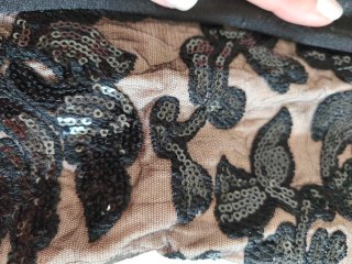 Vestido de fiesta negro talla M