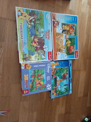 Lotes de Puzzles Disney: Winnie Pooh y El Rey León