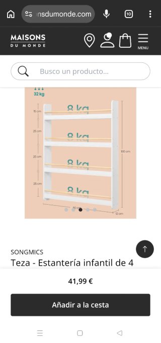 Estantería infantil para libros