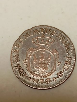 Moneda 7,6 Soldi 1793 Piemont Sardaigne