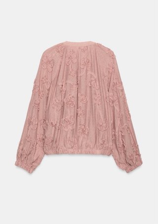 CHAQUETA OVERSIZE ESTRUCTURA FLORES ZARA