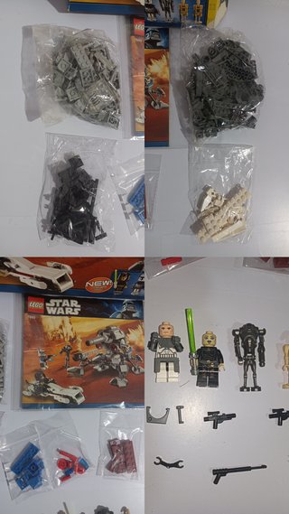 Lotto LEGO Star Wars Figure + 7869 + 7658 + 7962