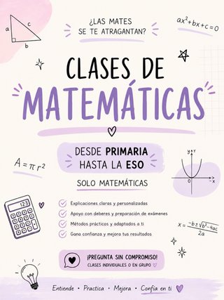Clases particulares matemáticas