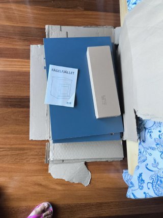 Mesita de noche Ikea Fågelfjället azul