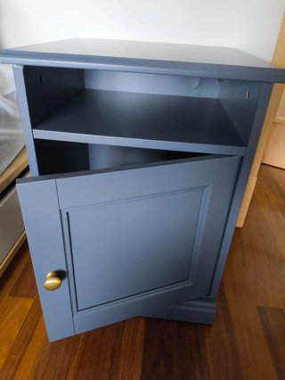 Mesita de noche Ikea Fågelfjället azul