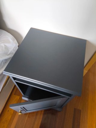 Mesita de noche Ikea Fågelfjället azul