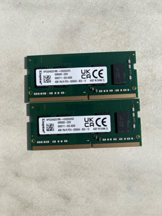 2x Kingston 4GB DDR4 RAM PC4-3200AA