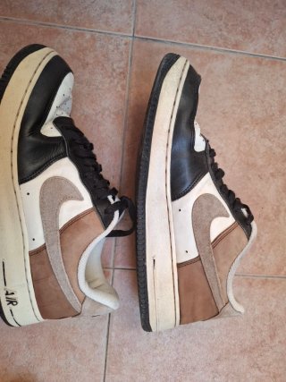 Nike Air Force 1 Marrón/Blanco